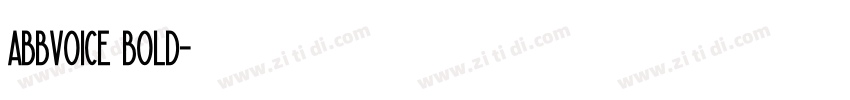 abbvoice bold字体转换